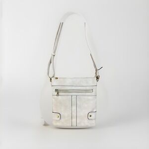 Women's Light Blue Crossbody Bag - Unbranded - Light Blue With Gold Accents B1